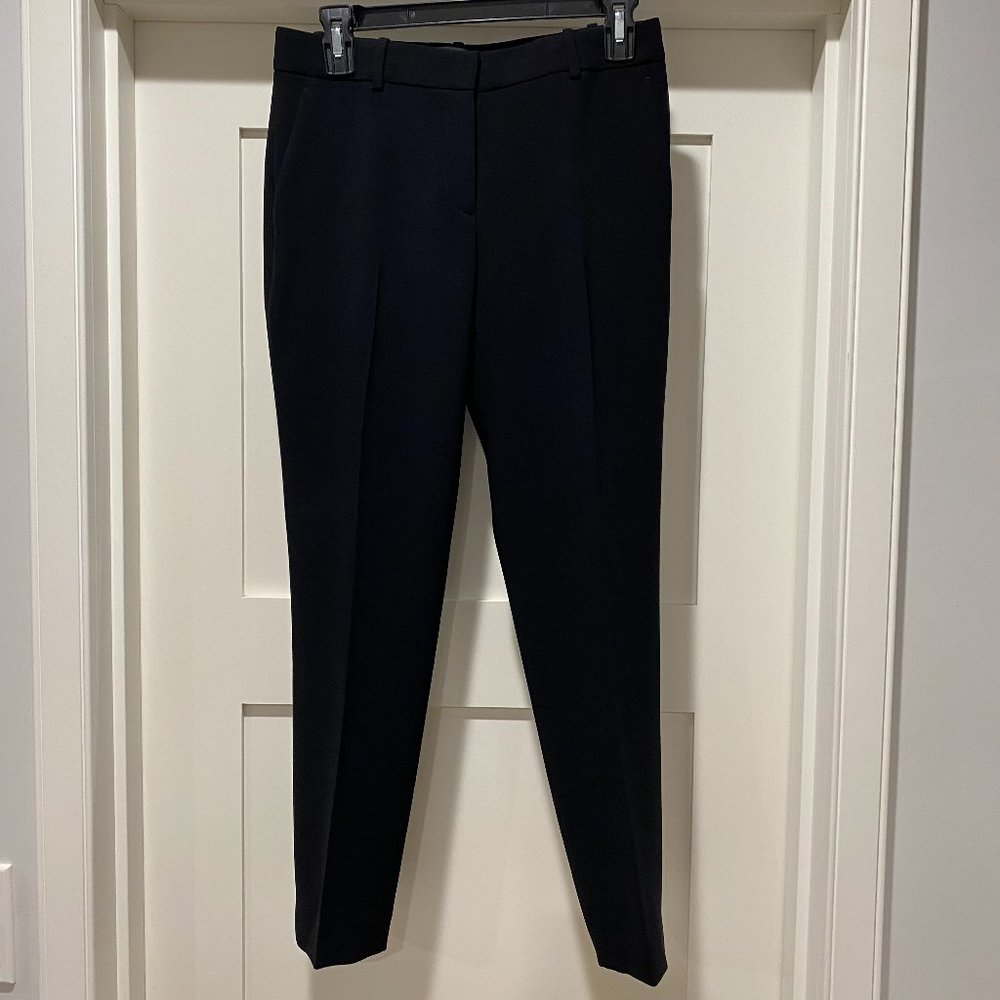 Theory Black Treeca Pant in Modern Crepe